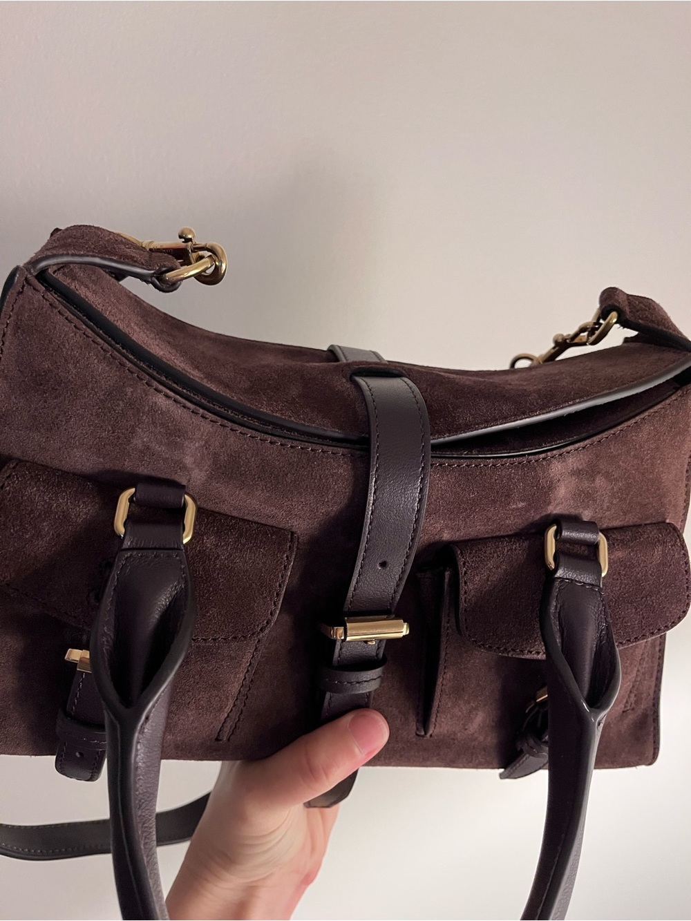 Mulberry Small Roxanne Chocolate Suede - Picture 6 of 8